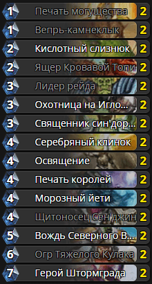 Бюджетная колода Паладина